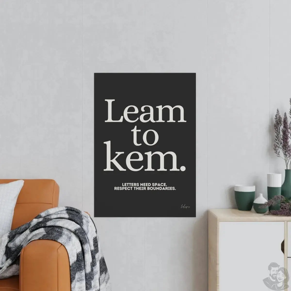 Typografie Poster - Learn to Kern - Für Designer und Artists merchOne