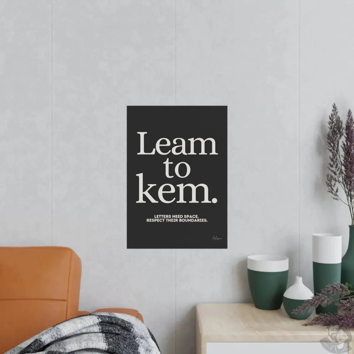 Typografie Poster - Learn to Kern - Für Designer und Artists merchOne
