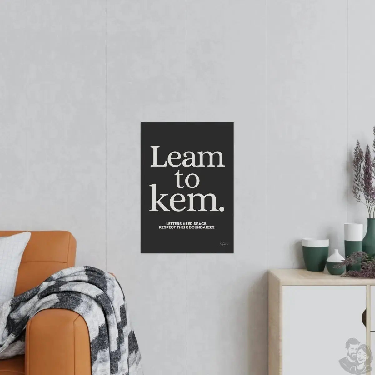 Typografie Poster - Learn to Kern - Für Designer und Artists merchOne