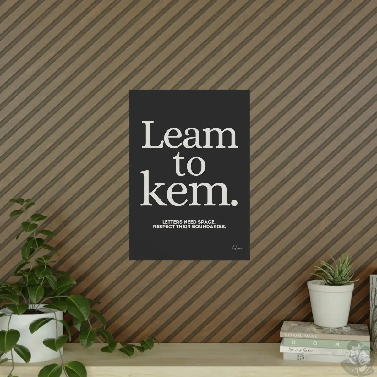 Typografie Poster - Learn to Kern - Für Designer und Artists merchOne