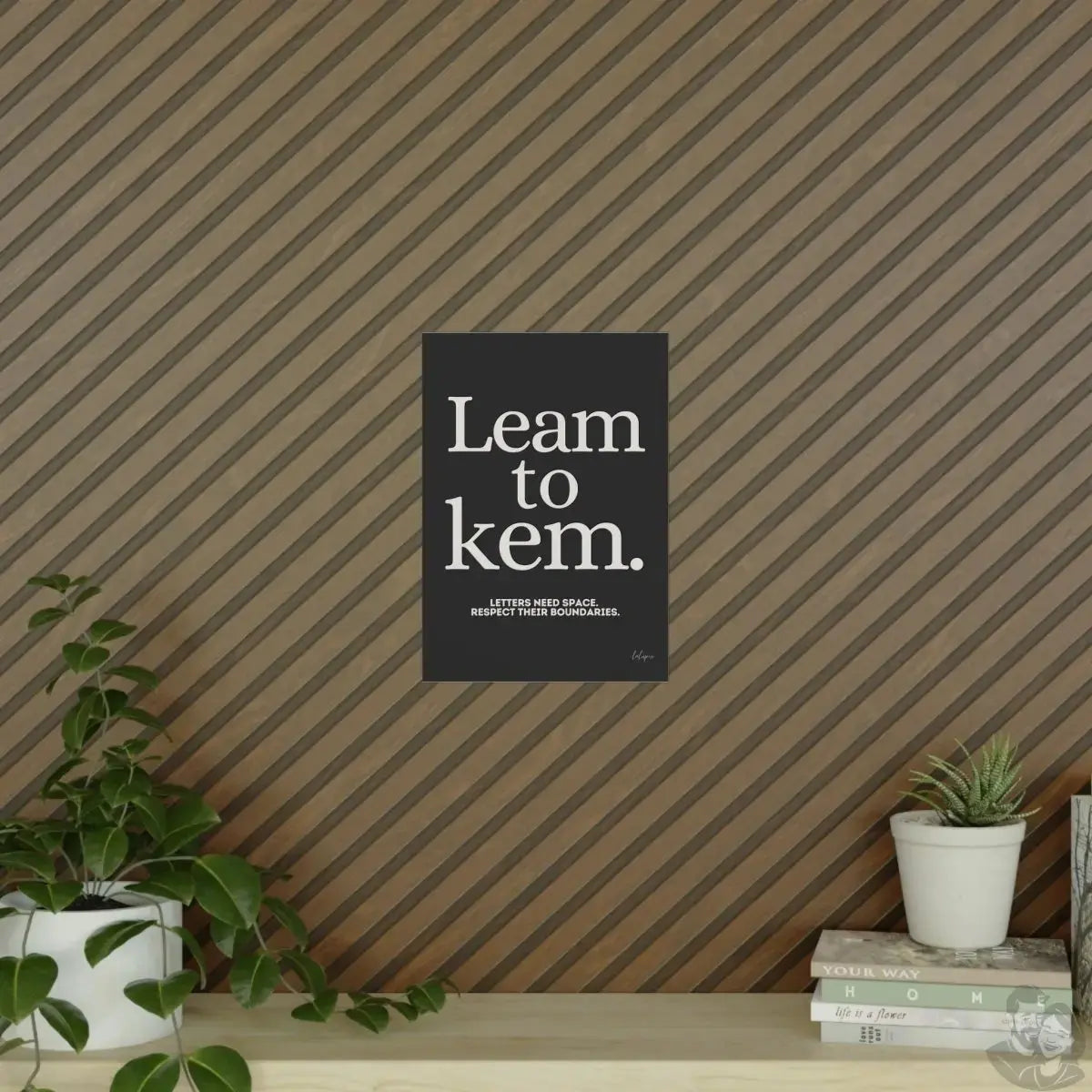 Typografie Poster - Learn to Kern - Für Designer und Artists merchOne