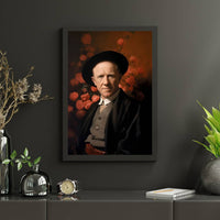 Werner Heisenberg Leinwand Portrait - Renaissance Portrait KI Bild - Poster bei HappyHugPixels