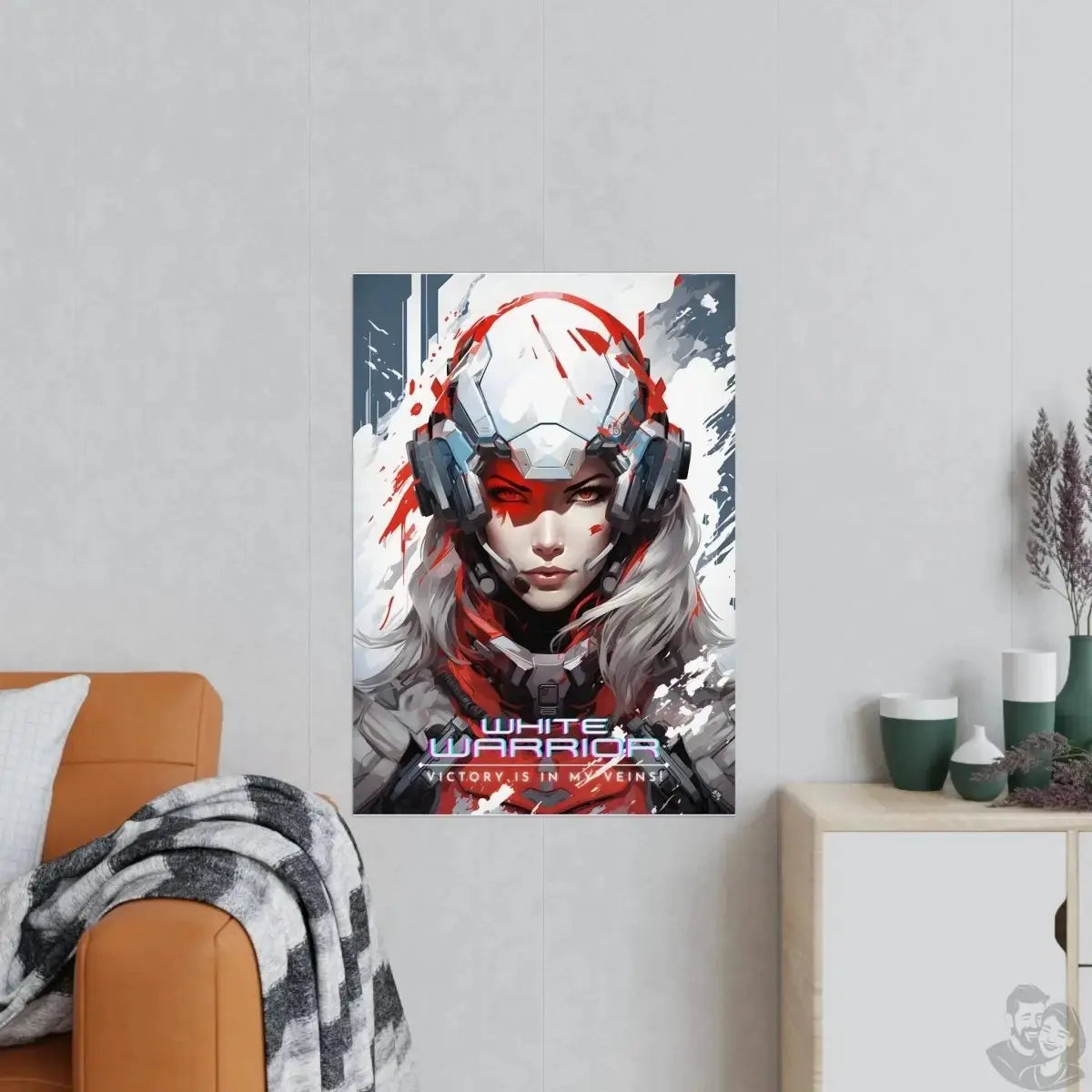 White Warrior Gaming Poster - Siegerin in der Schlacht des Guten merchOne