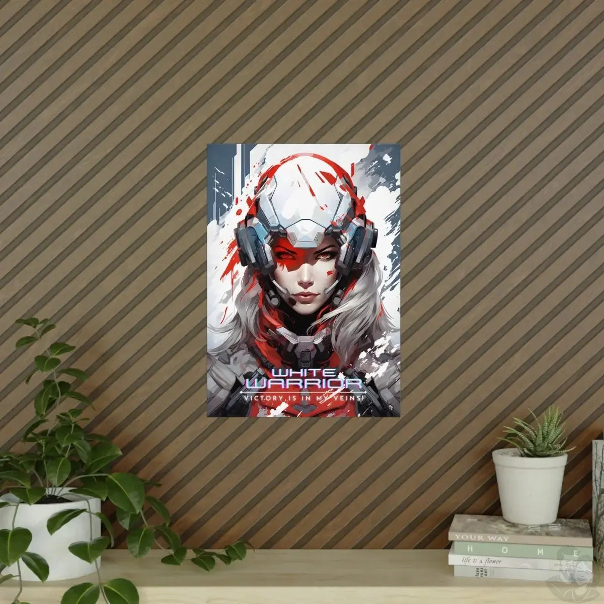 White Warrior Gaming Poster - Siegerin in der Schlacht des Guten merchOne