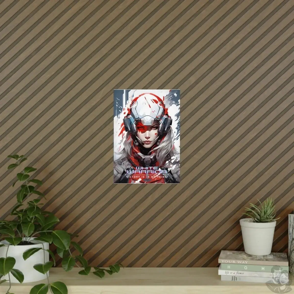 White Warrior Gaming Poster - Siegerin in der Schlacht des Guten merchOne
