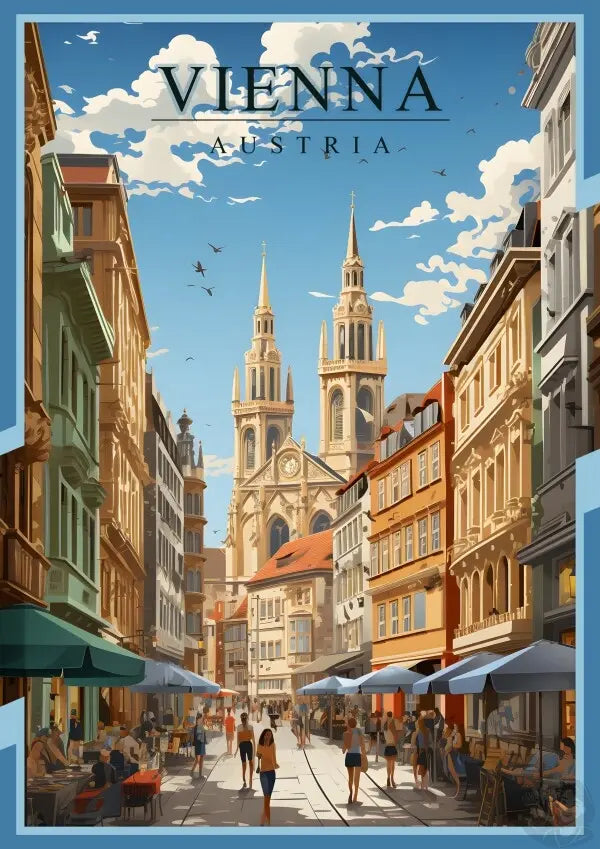 Wien Poster - Historische Schönheit Österreichs