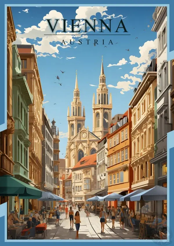 Wien Poster - Historische Schönheit Österreichs