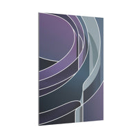 Abstraktes Purple Lines Kunstgemälde - Hochqualitativer Leinwanddruck - Canvas bei HappyHugPixels