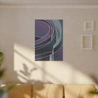 Abstraktes Purple Lines Kunstgemälde - Hochqualitativer Leinwanddruck - Canvas bei HappyHugPixels