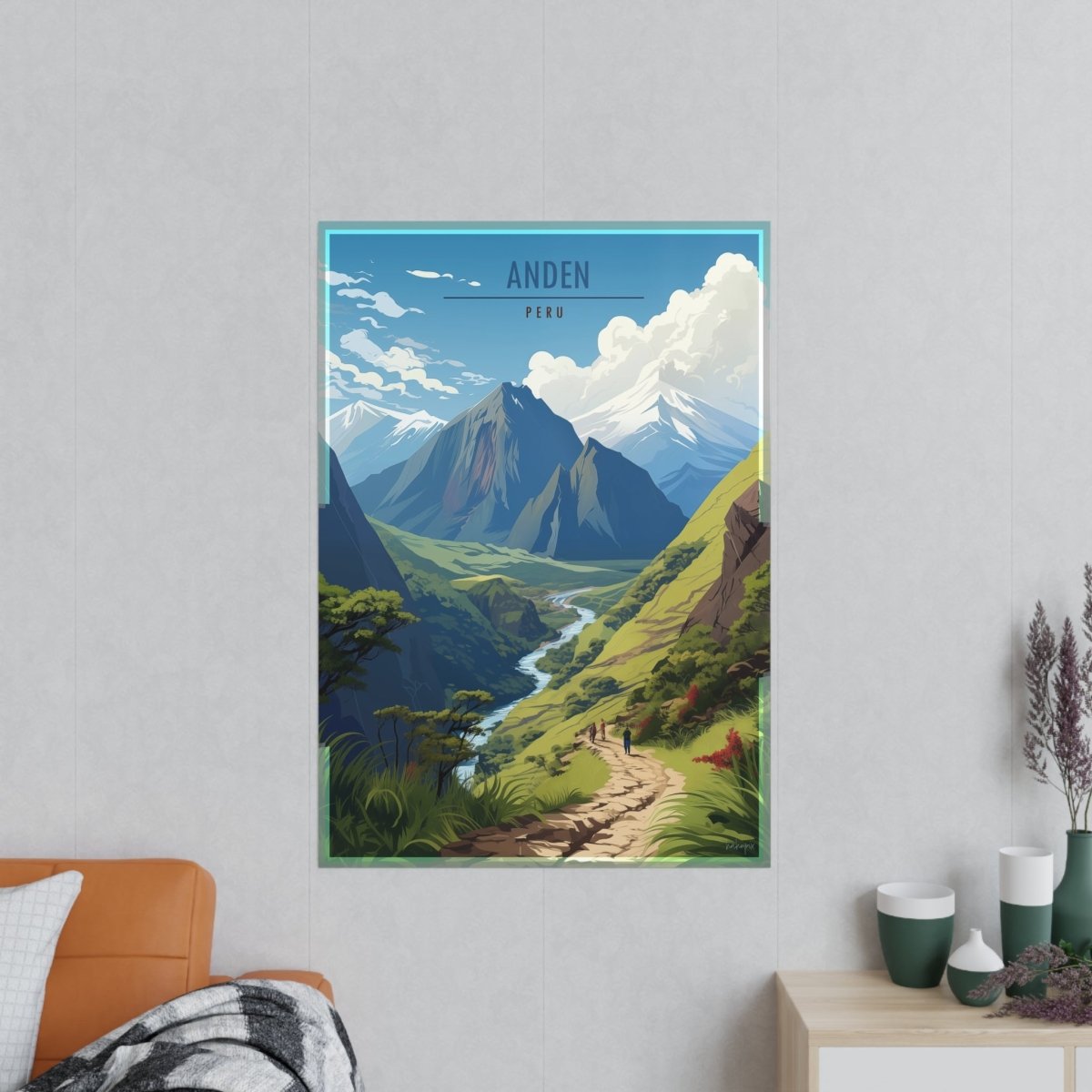 Anden Travel Poster - Atemberaubende Peru - Landschaft - Poster bei HappyHugPixels