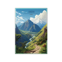 Anden Travel Poster - Atemberaubende Peru - Landschaft - Poster bei HappyHugPixels