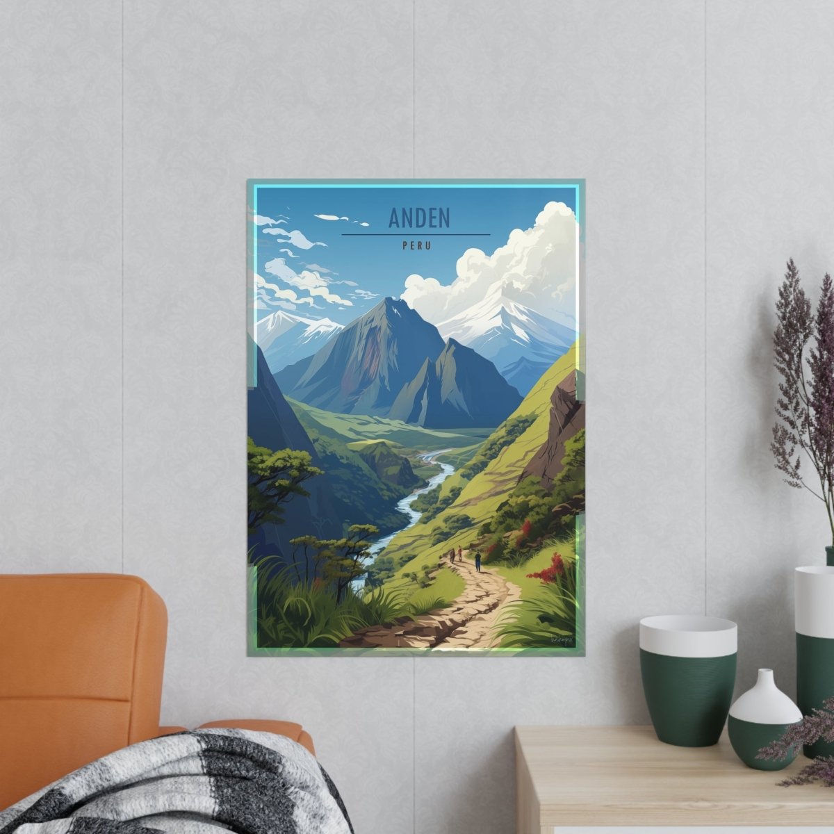 Anden Travel Poster - Atemberaubende Peru - Landschaft - Poster bei HappyHugPixels