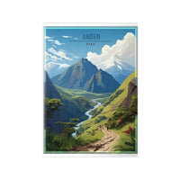 Anden Travel Poster - Atemberaubende Peru - Landschaft - Poster bei HappyHugPixels