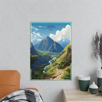 Anden Travel Poster - Atemberaubende Peru - Landschaft - Poster bei HappyHugPixels