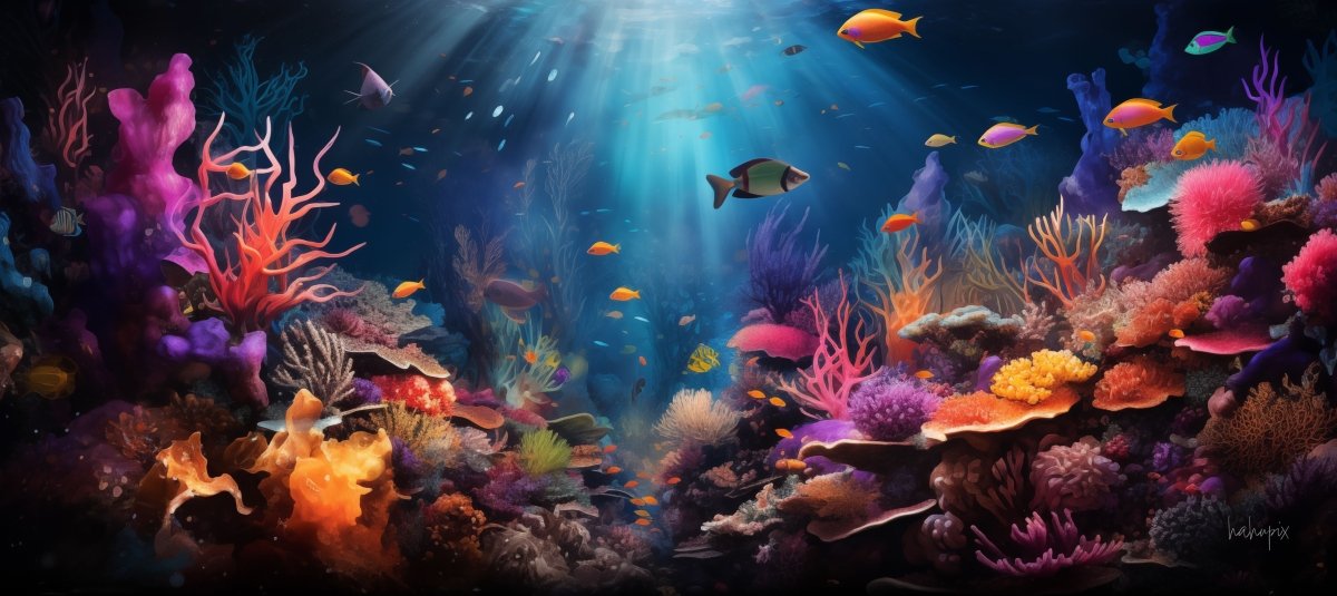 Aquarium XXL Gaming Mauspad – Perfekt für Büro und Gaming - Mousepad bei HappyHugPixels