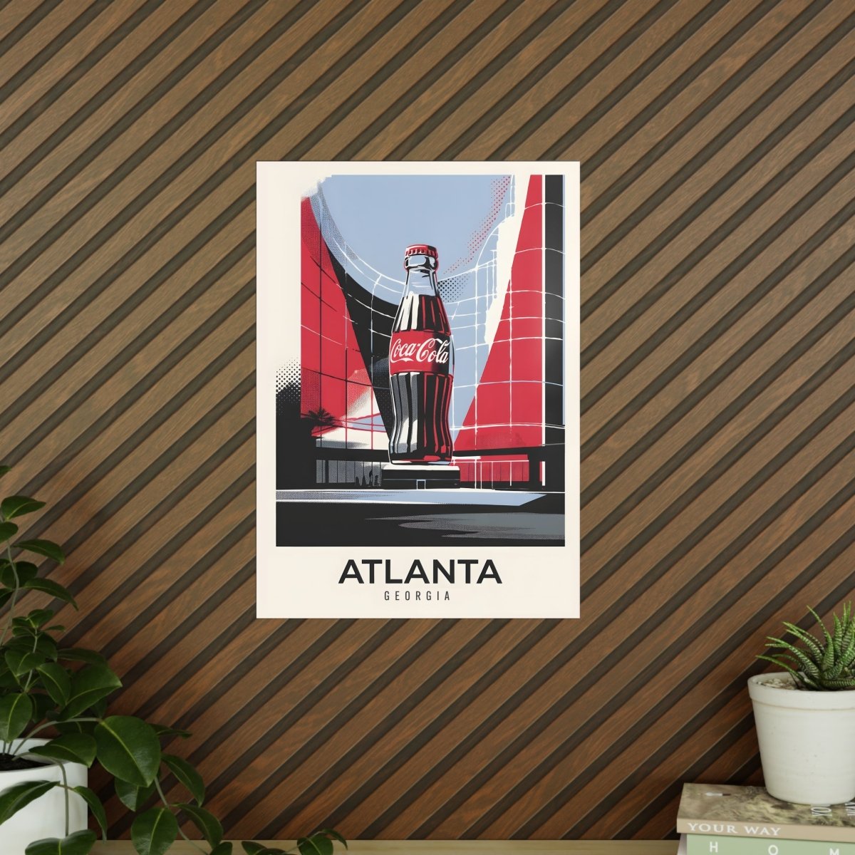 Atlanta Coca Cola Retro Poster | Vintage USA | World of Coca - Cola - Poster bei HappyHugPixels