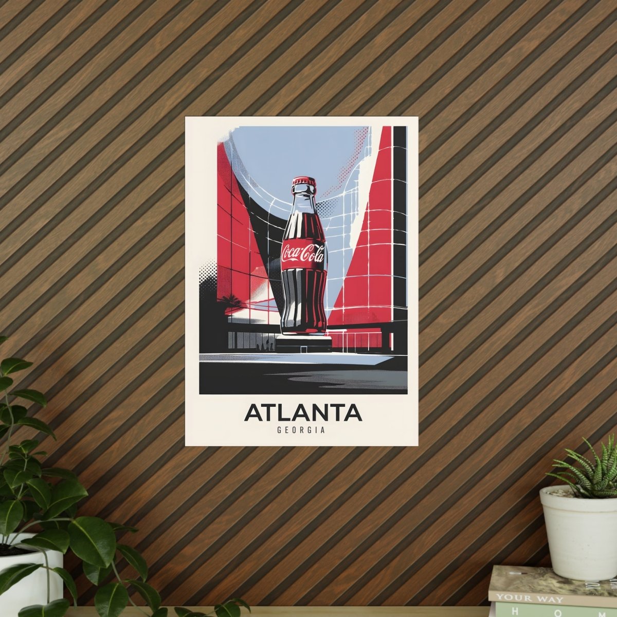 Atlanta Coca Cola Retro Poster | Vintage USA | World of Coca - Cola - Poster bei HappyHugPixels