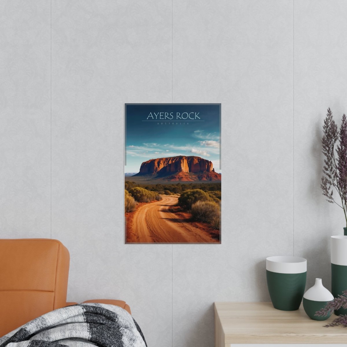 Ayers Rock Poster - Reiseerinnerung an Australien Uluru - Poster bei HappyHugPixels