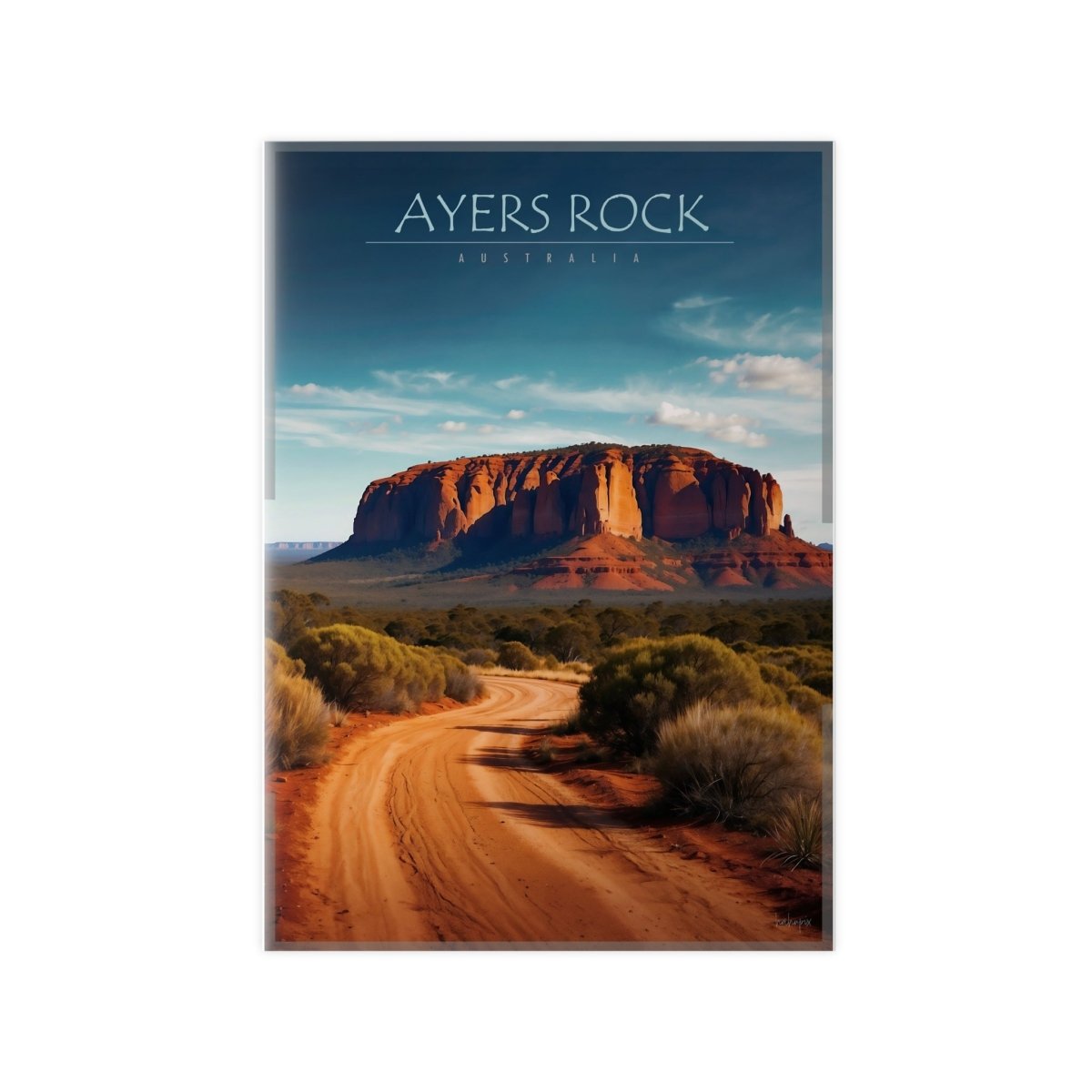 Ayers Rock Poster - Reiseerinnerung an Australien Uluru - Poster bei HappyHugPixels