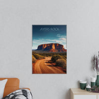 Ayers Rock Poster - Reiseerinnerung an Australien Uluru - Poster bei HappyHugPixels