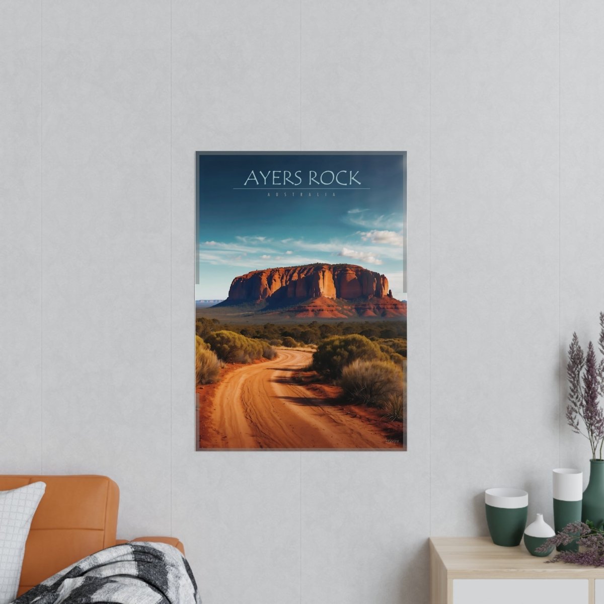 Ayers Rock Poster - Reiseerinnerung an Australien Uluru - Poster bei HappyHugPixels