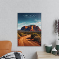 Ayers Rock Poster - Reiseerinnerung an Australien Uluru - Poster bei HappyHugPixels