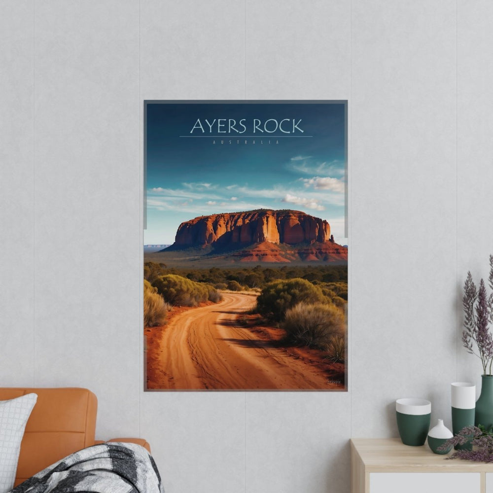 Ayers Rock Poster - Reiseerinnerung an Australien Uluru - Poster bei HappyHugPixels