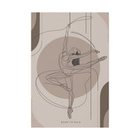 Balletttänzerin Leinwandbild "Born to Rule" – Line Draw - Canvas bei HappyHugPixels