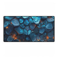 Blaues Steinmuster Gaming Mauspad für Präzision XXL - Mousepad bei HappyHugPixels