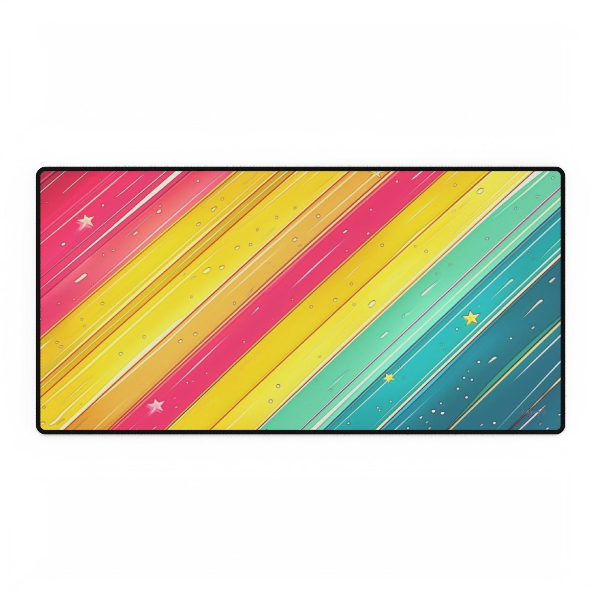 Bunte Streifen Sternschnuppe XXL Gaming Mauspad - Premium Qualität - Mousepad bei HappyHugPixels