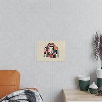 Bunter Schaal Kunstposter - Abstrakte KI Illustrationskunst - Poster bei HappyHugPixels