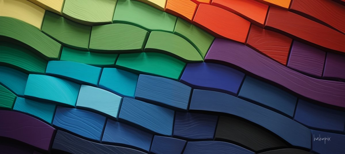 Color Bricks XXL Gaming Mauspad - Ergonomisches Designer - Mauspad - Mousepad bei HappyHugPixels