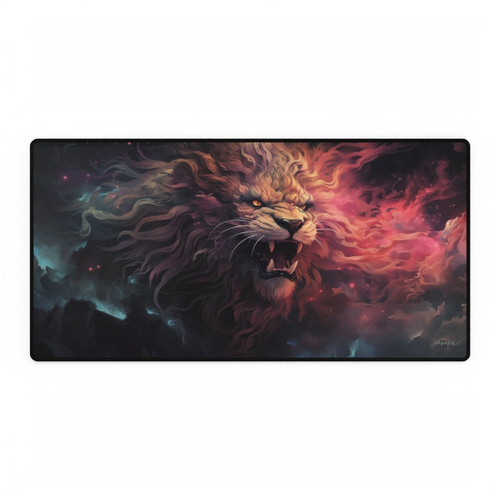 Cosmic Roar Lion XXL Gaming Mauspad – Majestätisch - Mousepad bei HappyHugPixels