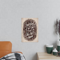 Dark Humor Spruchposter - "I'm glad we only live once" - Photopaper - Poster bei HappyHugPixels