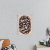 Dark Humor Spruchposter - "I'm glad we only live once" - Photopaper - Poster bei HappyHugPixels