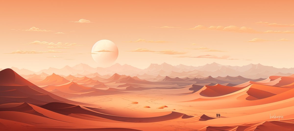 Desert Sunset XXL Gaming Mauspad - Performance optimiert - Mousepad bei HappyHugPixels