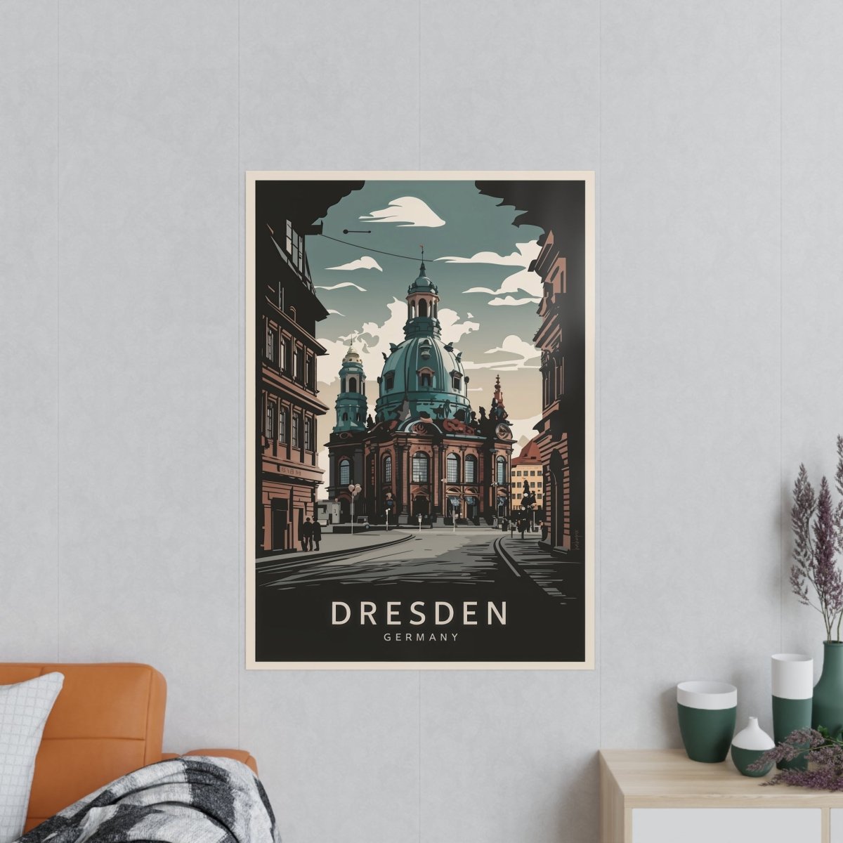 Dresden Frauenkirche - Poster als Wanddekoration bei HappyHugPixels