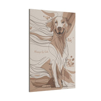 Dynamisches Hundebild Leinwand - Retriever in Line Draw Stil - Canvas bei HappyHugPixels