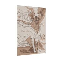 Dynamisches Hundebild Leinwand - Retriever in Line Draw Stil - Canvas bei HappyHugPixels