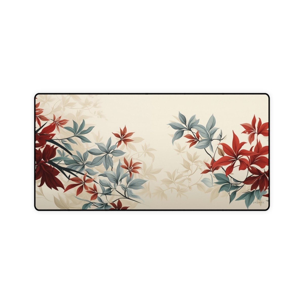 Florale Eleganz XXL Gaming Mauspad - Eleganz trifft Ergonomie - Mousepad bei HappyHugPixels