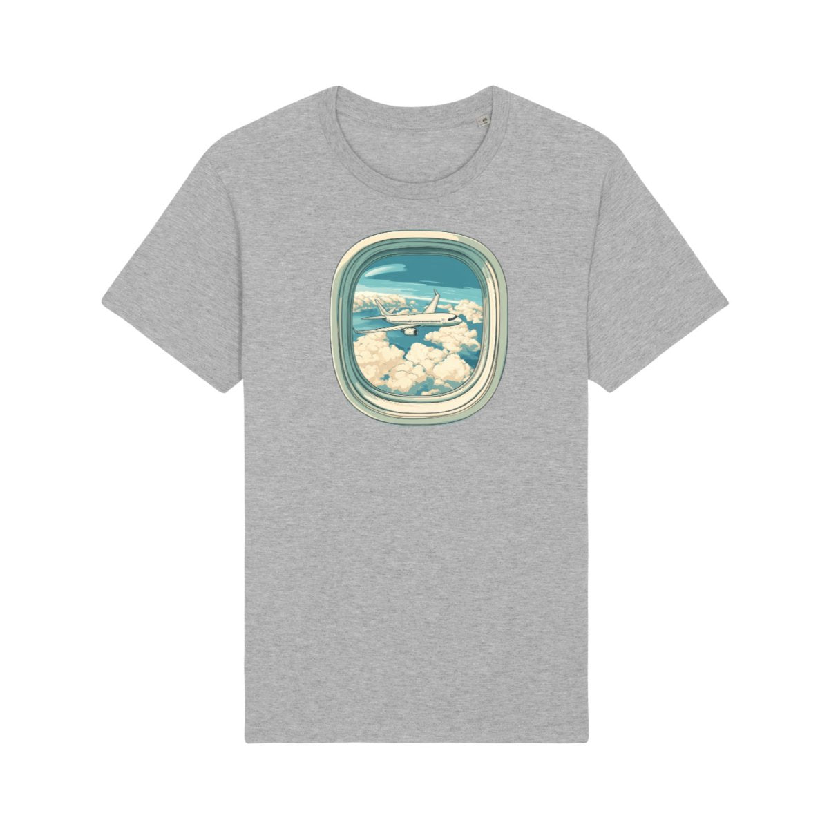 Flugzeug Wolken T-Shirt: Vintage Luftfahrt Illustration - bei HappyHugPixels