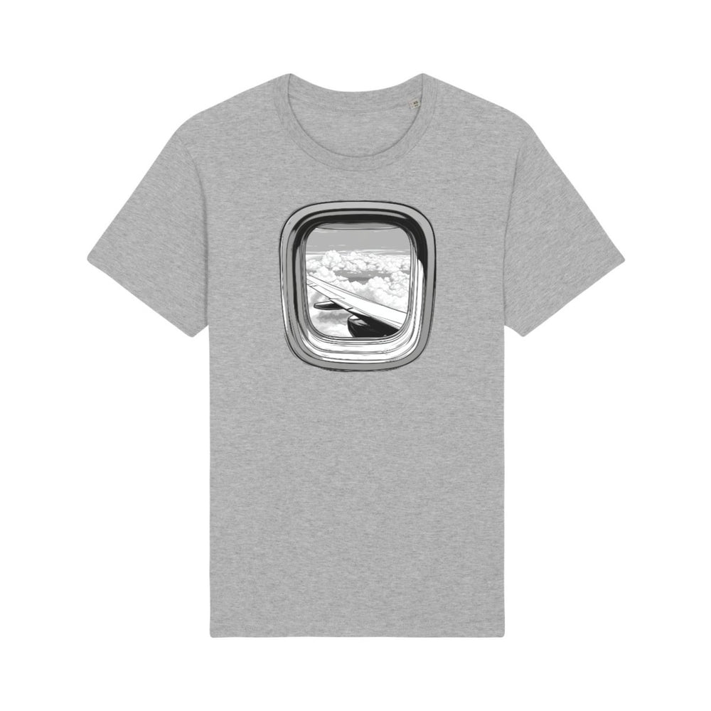 Flugzeugfenster Aussicht T-Shirt: Himmel Panorama - bei HappyHugPixels