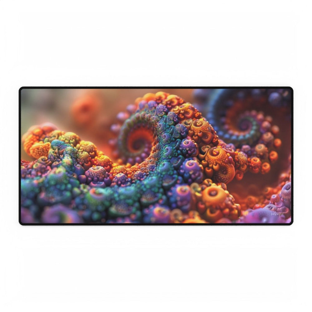 Fraktal Oktopus Gaming Mauspad - Kunstvolle Arbeitsfläche - Mousepad bei HappyHugPixels