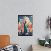 Freiheitsstatue Poster – Das Herzstück von New York City - Poster bei HappyHugPixels