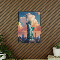 Freiheitsstatue Poster – Das Herzstück von New York City - Poster bei HappyHugPixels