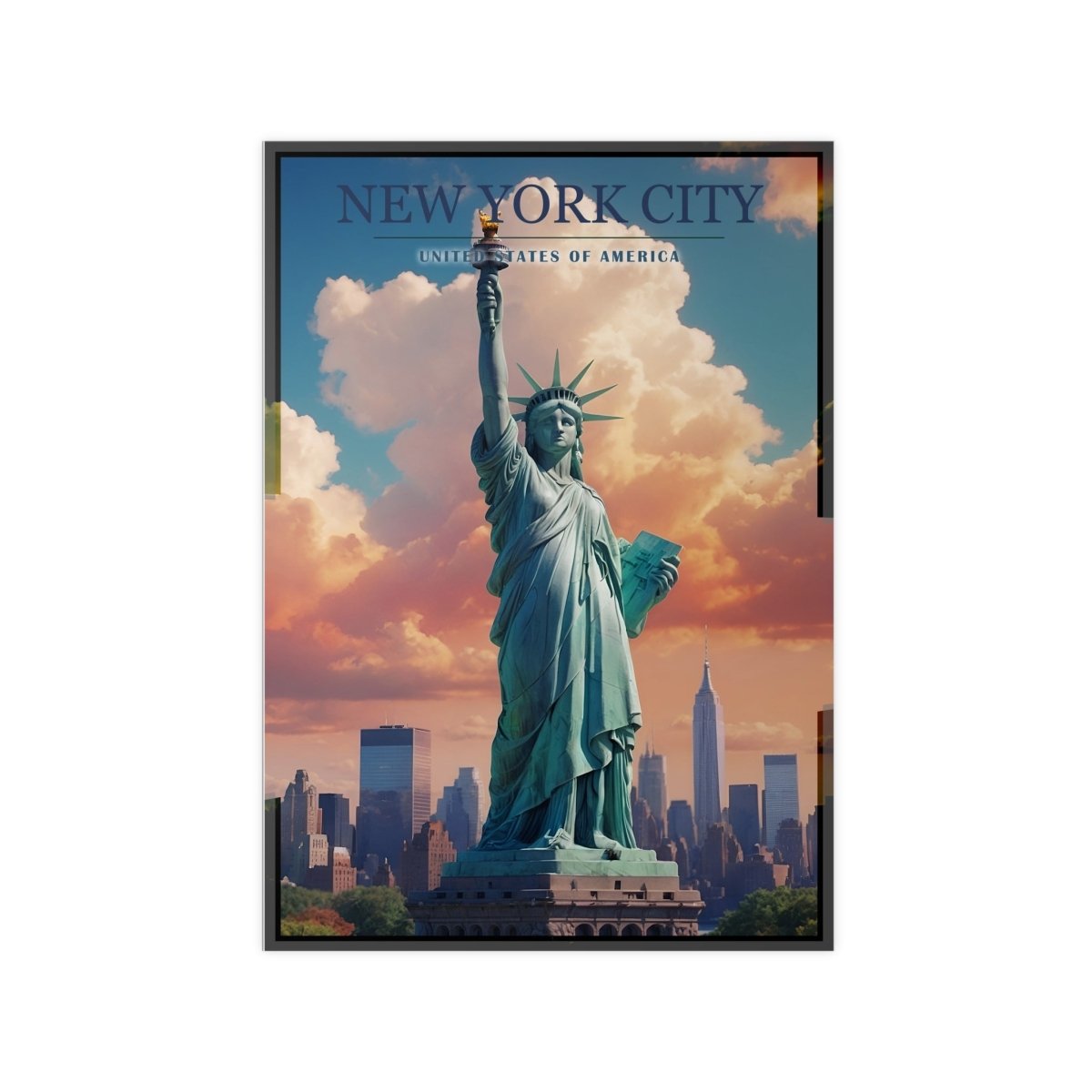 Freiheitsstatue Poster – Das Herzstück von New York City - Poster bei HappyHugPixels