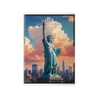 Freiheitsstatue Poster – Das Herzstück von New York City - Poster bei HappyHugPixels