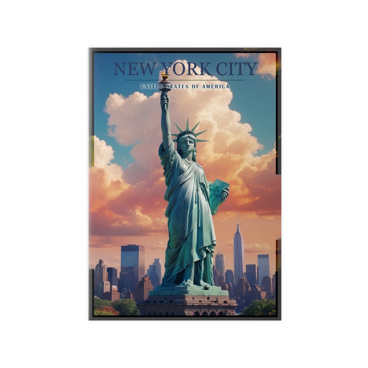 Freiheitsstatue Poster – Das Herzstück von New York City - Poster bei HappyHugPixels