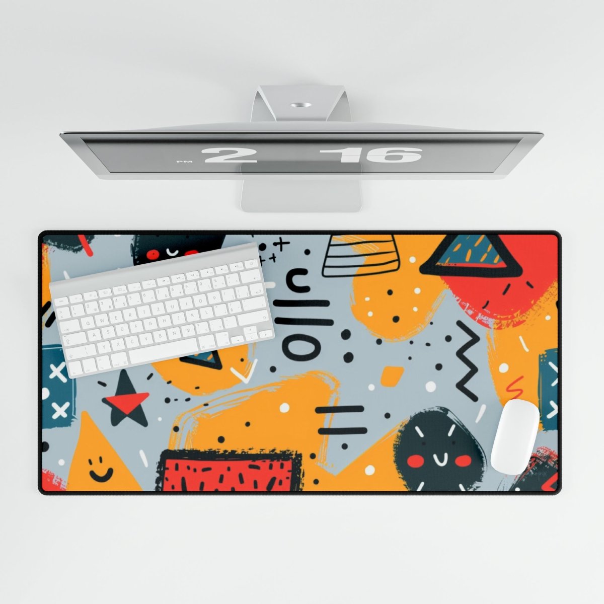 Fröhliches Smiley XXL Gaming Mauspad - High Premium Qualität - Mousepad bei HappyHugPixels