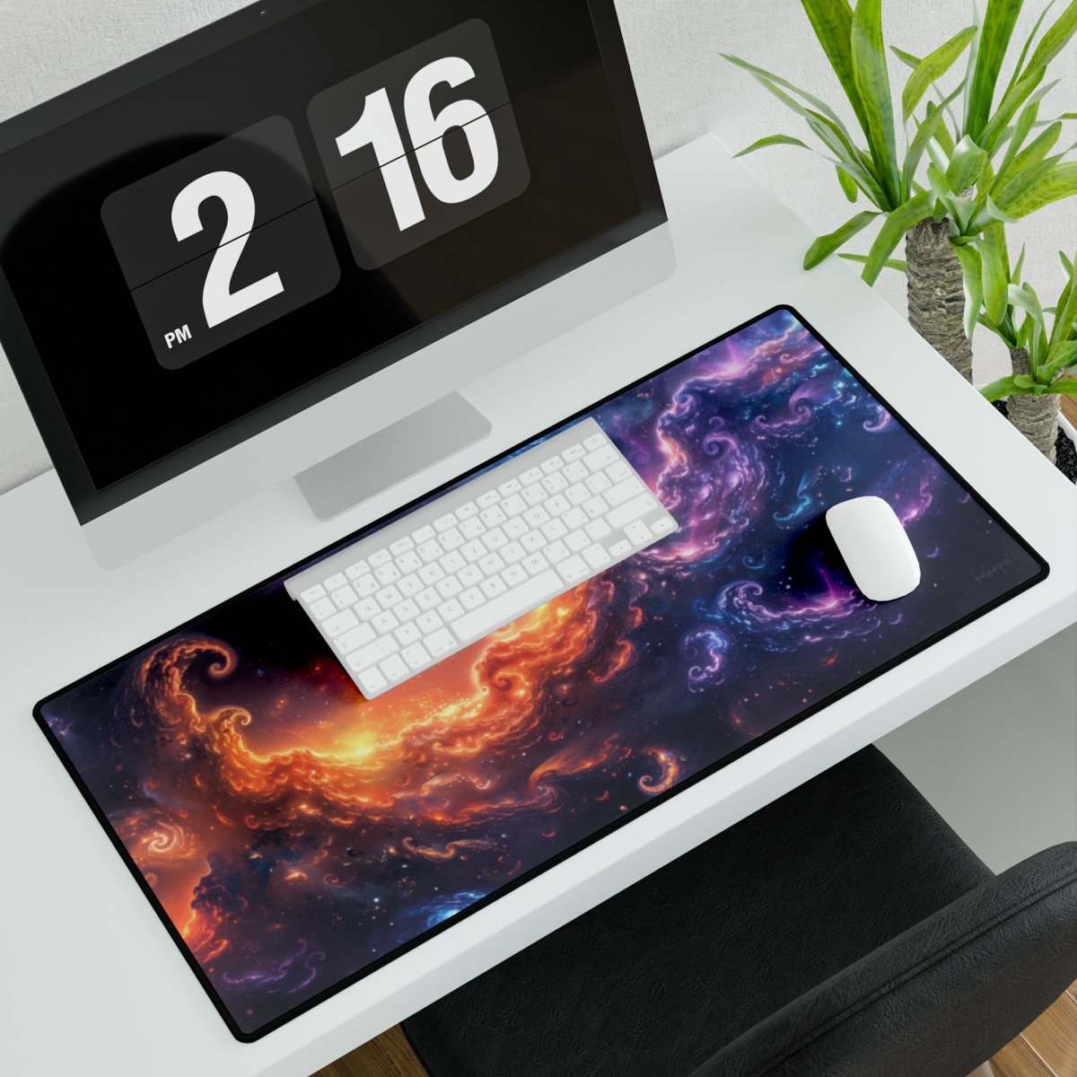 Galaxy Stars XXL Gaming Mauspad – Erlebe kosmische Größe - Mousepad bei HappyHugPixels